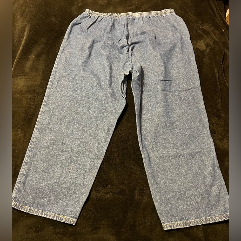 Vtg 90s Cabin Creek Dark Blue Denim Relaxed Fit Women’s Jeans 22WP - Picture 7 of 7
